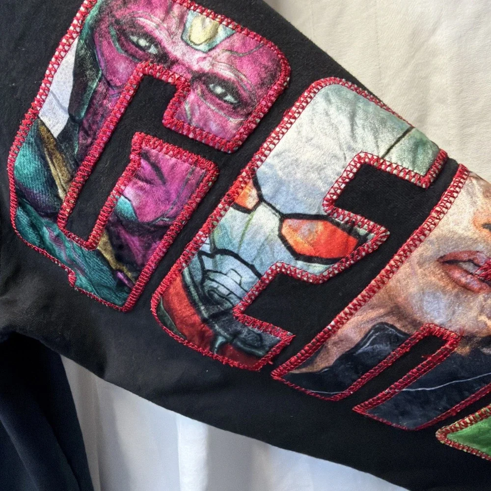 Disney Parks Marvel Avengers Long‎ Sleeve Top for Adults S Embroidered Pullover